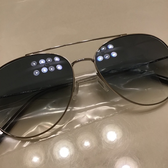 OLIVER PEOPLES AIRDALE AVIATOR SUNGLASSES - Picture 11 of 16